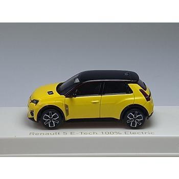 Renault 5 E-Tech 100% Electric 2024 Pop yellow / Black - skala 1:43 - Norev